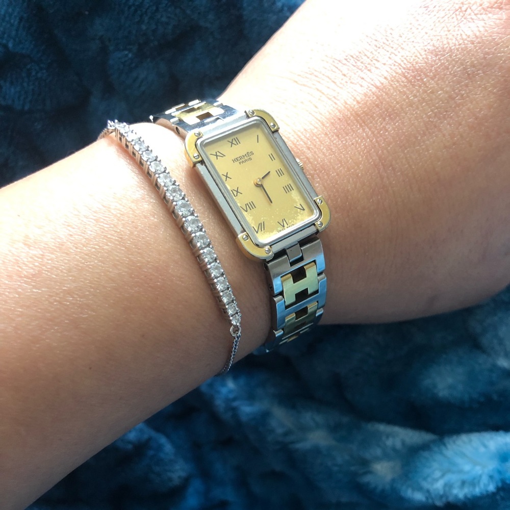 Authentic Hermes Croisier Two Tone Women’s Watch